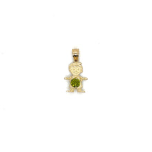 Load image into Gallery viewer, 10k Gold Boy Stone Pendant