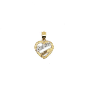 10k Gold "15 years" Heart Pendant