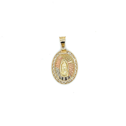 10k Gold Our Lady of Guadalupe Pendant