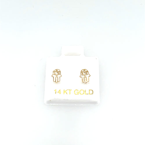 14k Gold Hand Studs
