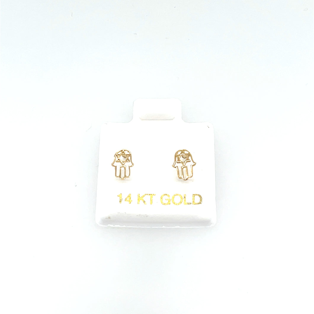 14k Gold Hand Studs