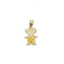 Load image into Gallery viewer, 10k Gold Girl Stone Pendant