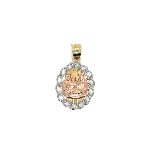 10k Gold Baptism Symbol Pendant