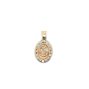 10k Gold Baptism Pendant