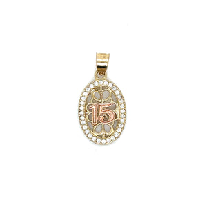 10k Gold "15 years" Pendant