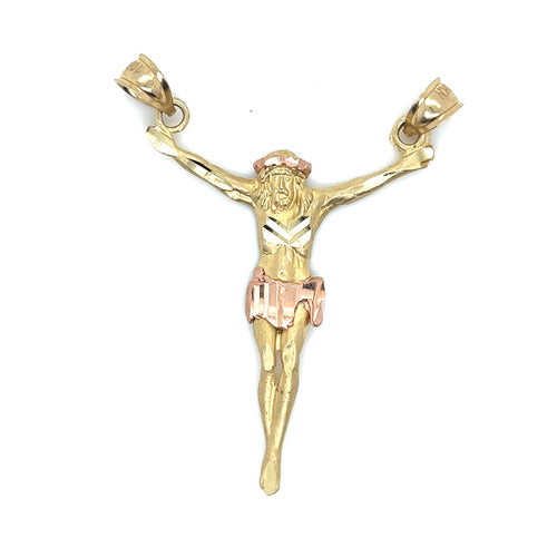 10k Gold Christ Body Pendant