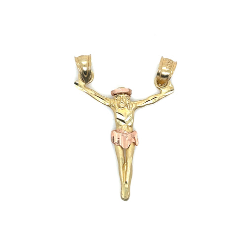 10k Gold Christ Body Pendant