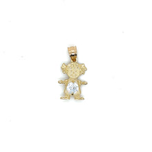 Load image into Gallery viewer, 10k Gold Girl BirthStone Pendant