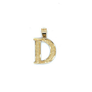 10k Gold Letter Pendant