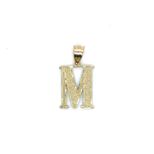 10k Gold Initial Pendant