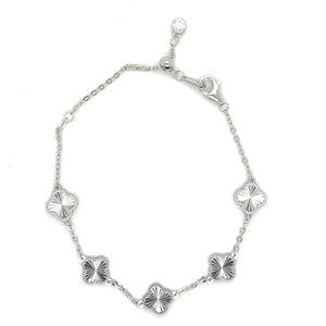 Sterling Silver White VCA Bracelet