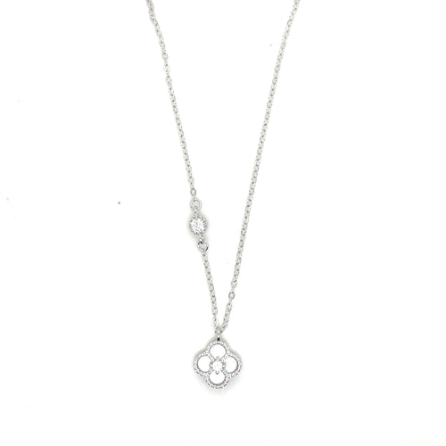 Sterling Silver White VCA Necklace