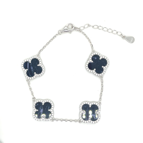 Sterling Silver Blue VCA Bracelet