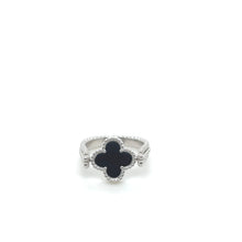 Load image into Gallery viewer, Sterling Silver Black VCA Ring