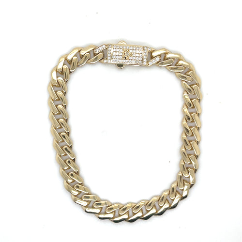 14k Gold Cuban Curb Bracelet