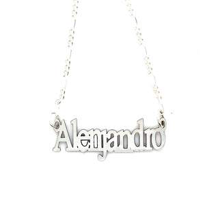 Sterling Silver Personalized Name Necklace