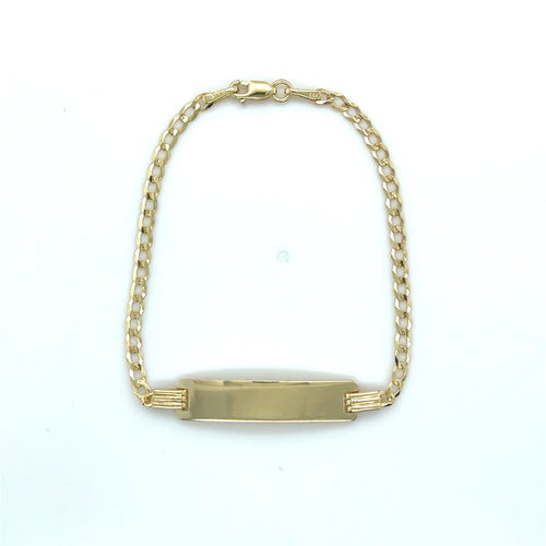 14k Gold Cuban ID Bracelet