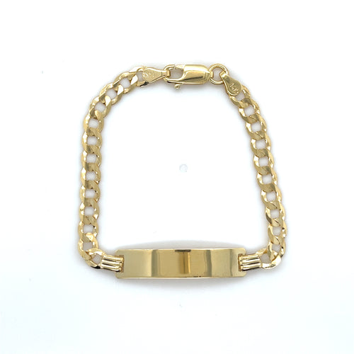 14k Gold Cuban ID Bracelet