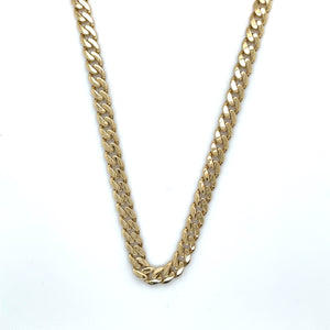 14k Gold Cuban Pave Chain