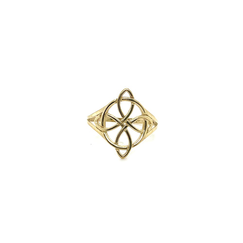10k Gold WItch Knot Ring