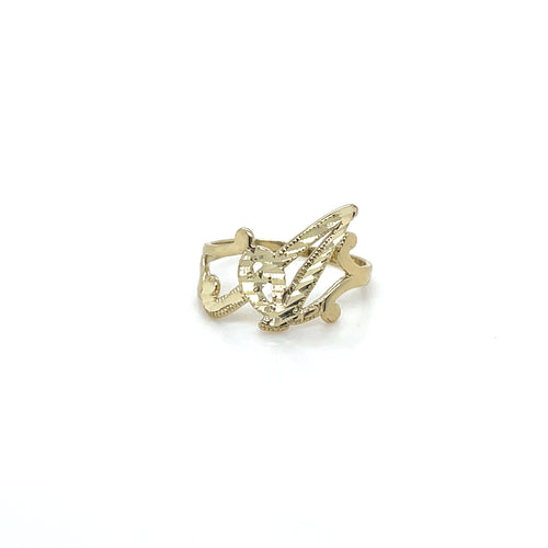10K Gold Letter A Pendant