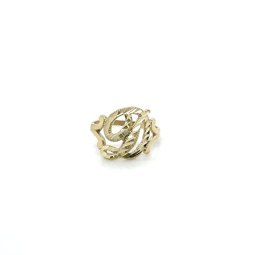10K Gold Letter D Pendant