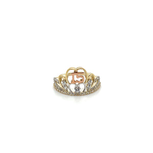 10k Gold Crown "15 Year" Ring