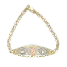 Load image into Gallery viewer, 10k Gold Our Lady of Guadalupe Heart Bracelet