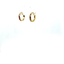 Load image into Gallery viewer, 10k Gold Red Small Hoops