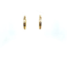 Load image into Gallery viewer, 10k Gold Clear Small Hoops