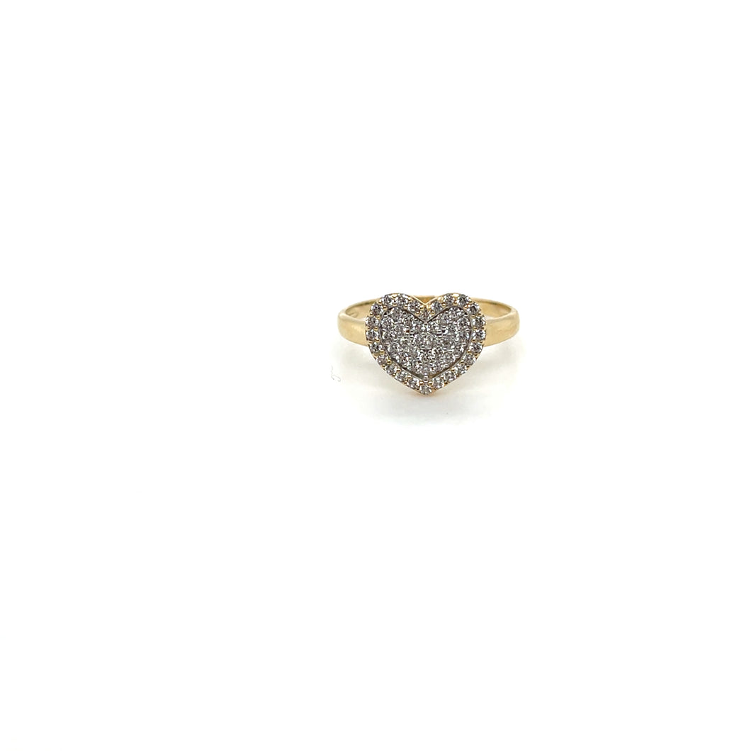 14k Gold Heart Ring