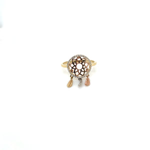 14k Gold Dream Catcher Ring