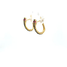 Load image into Gallery viewer, 14k Gold Snake Huggies