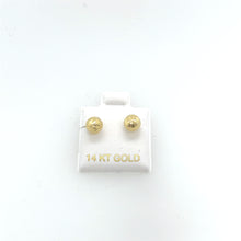 Load image into Gallery viewer, 14k Gold Half Ball Studs