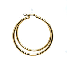 Load image into Gallery viewer, 14k Gold Medium Size Hoops .