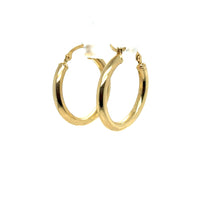 Load image into Gallery viewer, 14k Gold Solid Hoops .