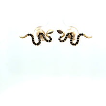 Load image into Gallery viewer, 14k Gold Snake Studs