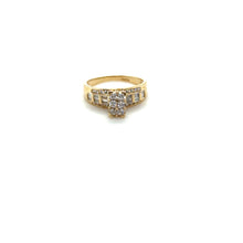 Load image into Gallery viewer, 14k Gold Thick Oval Engagement Ring .