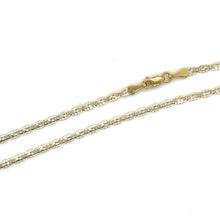 Load image into Gallery viewer, 14k Two Tone Gold Valentino 2mm Chain .