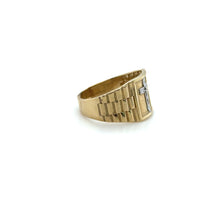Load image into Gallery viewer, 10k Gold Cross Mens Ring .