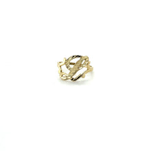 Load image into Gallery viewer, 10K Gold Cursive Initial Ring .