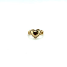Load image into Gallery viewer, 14k Gold Plain Heart Chino Link Ring .