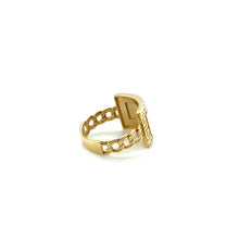 Load image into Gallery viewer, 14k Gold Plain Square Greek Border Chino Link Ring .