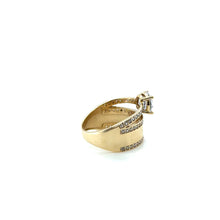 Load image into Gallery viewer, 14k Gold Round Cubic Zirconia with Plain Band