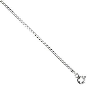 Sterling Silver Long Link 1.5mm Curb Chain