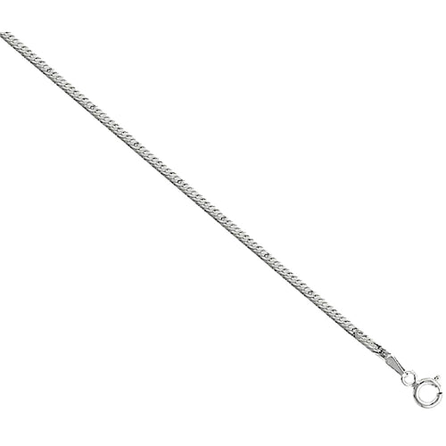 Sterling Silver Thin Herringbone Chain / Bracelet 2mm