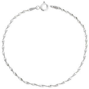 Sterling Silver 18' Twisted Magic Herringbone Chain