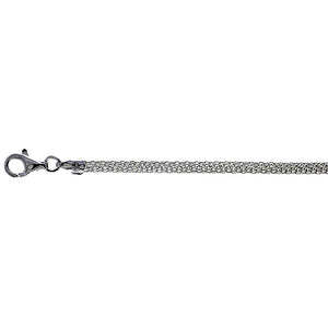Sterling Silver Round Mesh 3mm Chain / Bracelet