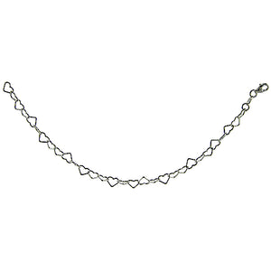 Sterling Silver 18' 6mm Heart Chain