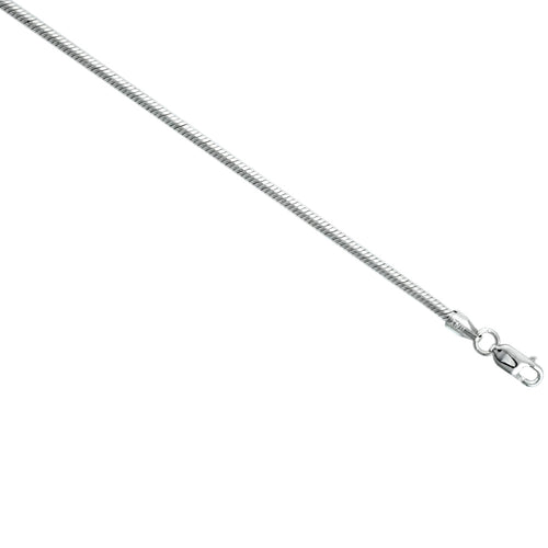 Sterling Silver 2.5mm 7' Very Thick Snake Bracelet